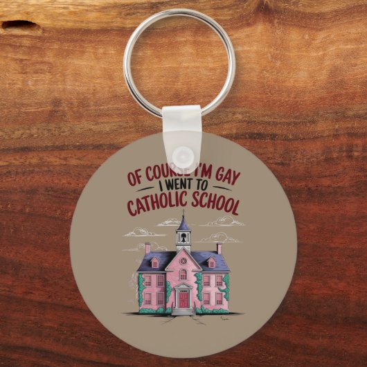Natuurlijk ben ik homo, ik ging naar de katholieke sleutelhanger (Voorkant)