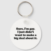 Natuurlijk ben ik homo sleutelhanger (Voorkant)