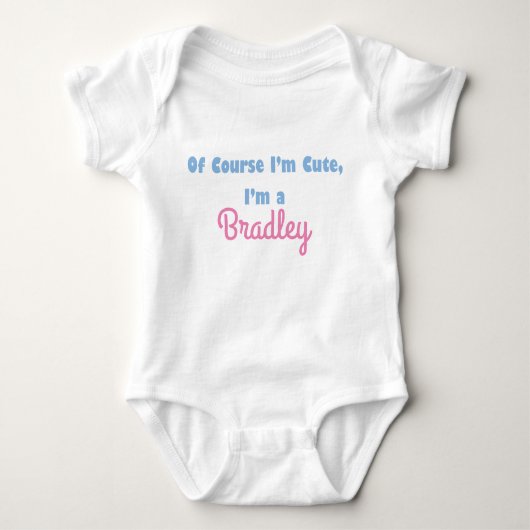 Natuurlijk ben ik Schattige Custom Baby Outfit Romper (Voorkant)