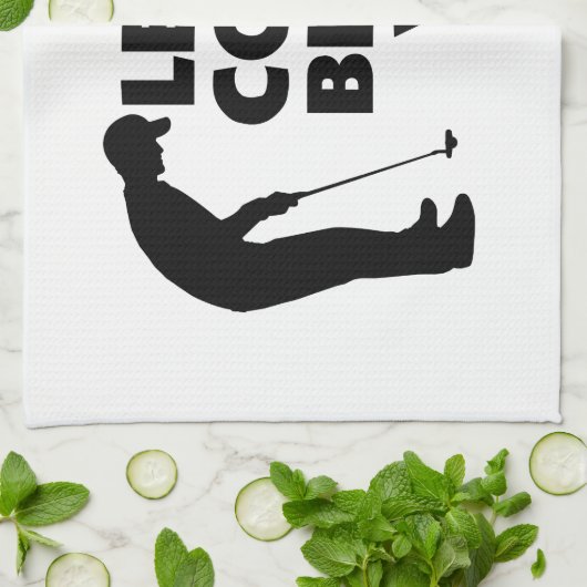 Natuurlijk ben je bij je Golfing Theedoek (Gevouwen)