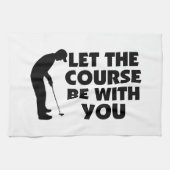 Natuurlijk ben je bij je Golfing Theedoek (Horizontaal)