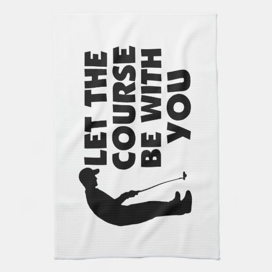 Natuurlijk ben je bij je Golfing Theedoek (Verticaal)