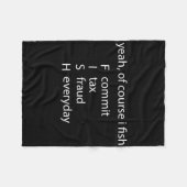 Natuurlijk beveel ik elke dag belastingfraude fleece deken (Voorkant (Horizontaal))