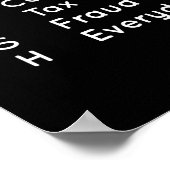 Natuurlijk beveel ik elke dag belastingfraude poster (Hoek)