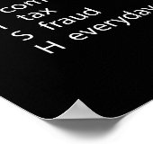 Natuurlijk beveel ik elke dag belastingfraude poster (Hoek)