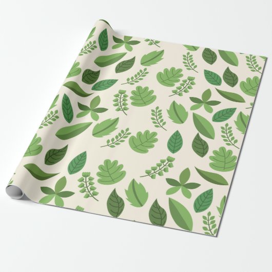 Natuurlijk blad inpakpapier (Uitgerold)