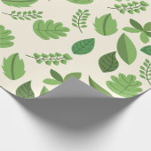 Natuurlijk blad inpakpapier (Hoek)