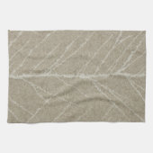 Natuurlijk blad skelet beige boho chic theedoek (Horizontaal)