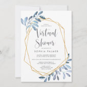 natuurlijk blad | Virtual Bridal of Baby shower Kaart (Voorkant)