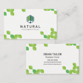 Natuurlijk | Bladpatroon Visitekaartje (Voorkant / Achterkant)
