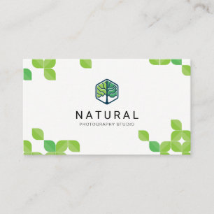 Natuurlijk Bladpatroon Visitekaartje