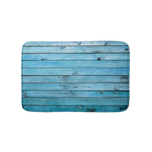 Natuurlijk blauw hout, gestructureerde achtergrond badmat (Voorkant)
