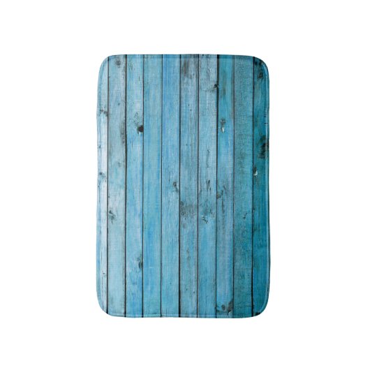 Natuurlijk blauw hout, gestructureerde achtergrond badmat (Voorkant Verticaal)