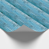 Natuurlijk blauw hout, gestructureerde achtergrond cadeaupapier (Hoek)