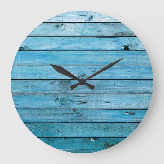 Natuurlijk blauw hout, gestructureerde achtergrond grote klok (Voorkant)