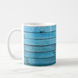 Natuurlijk blauw hout, gestructureerde achtergrond koffiemok
