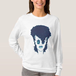 Natuurlijk blauw t-shirt
