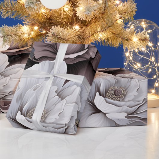 Natuurlijk bloemige elegante essentie cadeaupapier (Feestdagen)