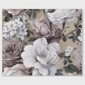 Natuurlijk bloemige elegante essentie cadeaupapier (Vlak)