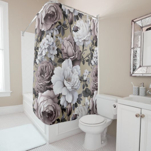 Natuurlijk bloemige elegante essentie douchegordijn (In situ)