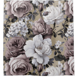 Natuurlijk bloemige elegante essentie douchegordijn