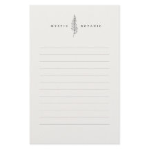 Natuurlijk botanisch blad I Modern briefpapier