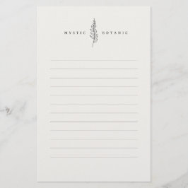 Natuurlijk botanisch blad I Modern briefpapier