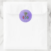 Natuurlijk botanisch kruidenproduct van eigen make ronde sticker (Tas)