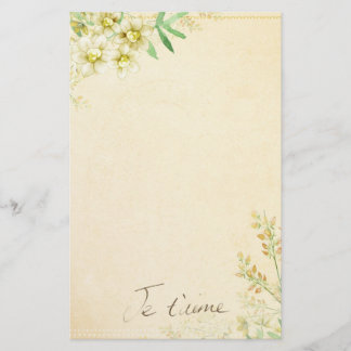 Natuurlijk Briefpapier papier van Floral