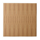 Natuurlijk Bruin Faux Wood Grain Pattern Tegeltje (Voorkant)