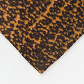 Natuurlijk bruin leer: getextureerde achtergrond fleece deken (Hoek)