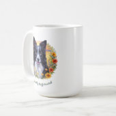 Natuurlijk cafeïnehoudende Mok met Border Collie A (Voorkant links)