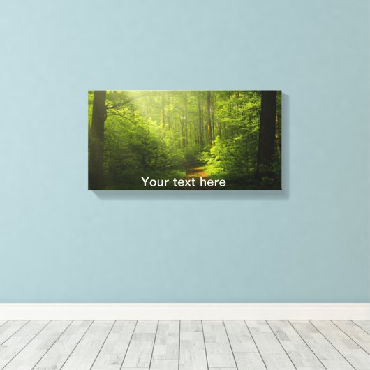 Natuurlijk canvas afdruk (Insitu (Houten vloer))