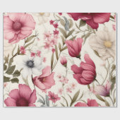 natuurlijk chic floral Wrapping Paper Cadeaupapier (Vlak)