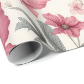 natuurlijk chic floral Wrapping Paper Cadeaupapier (Rol Hoek)