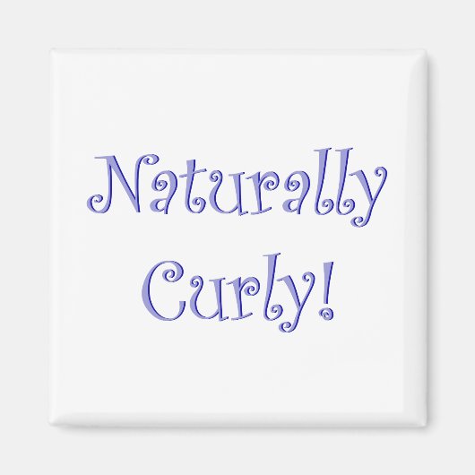 Natuurlijk Curly Hair Magneet (Voorkant)