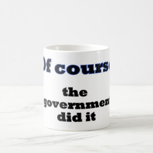 Natuurlijk deed de regering het koffiemok (Center)