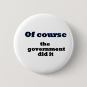 Natuurlijk deed de regering het ronde button 5,7 cm (Voorkant)