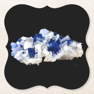 Natuurlijk Deep Blue Fluoriet Papier Onderzetter