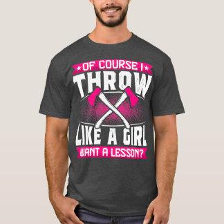 Natuurlijk denk ik dat een meisje een grappige Ax T-shirt