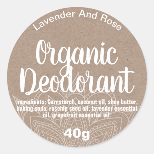  natuurlijk deodorant label (Voorkant)