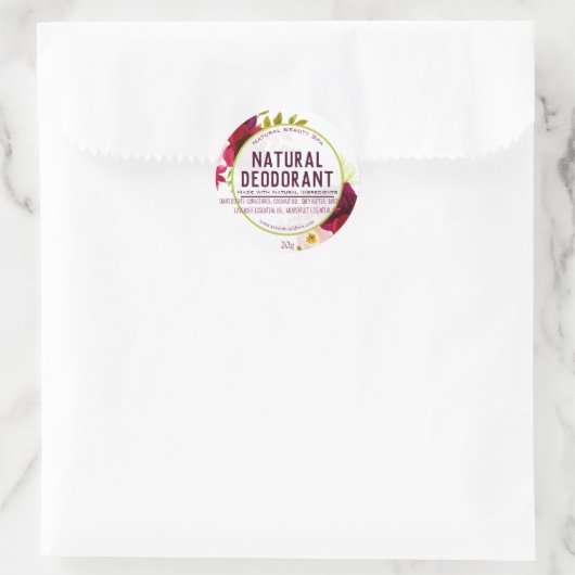 natuurlijk deodorant label (Tas)