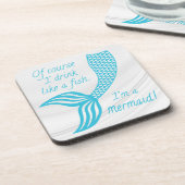 Natuurlijk drink ik als een vis, ik ben een zeemee bier onderzetter (Linkerzijde)