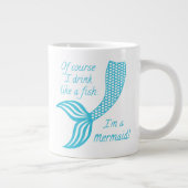 Natuurlijk drink ik als een vis, ik ben een zeemee grote koffiekop (Rechts)