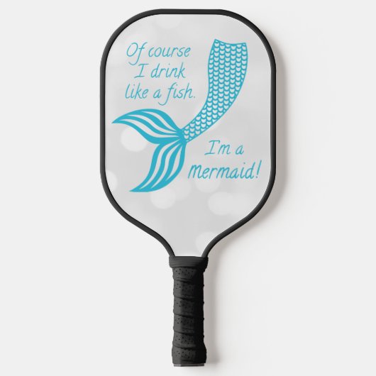 Natuurlijk drink ik als een vis, ik ben een zeemee pickleball paddle (Voorkant)