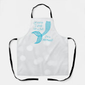 Natuurlijk drink ik als een vis, ik ben een zeemee schort (Voorkant)