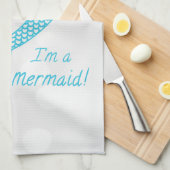 Natuurlijk drink ik als een vis, ik ben een zeemee theedoek (Quarter Fold)