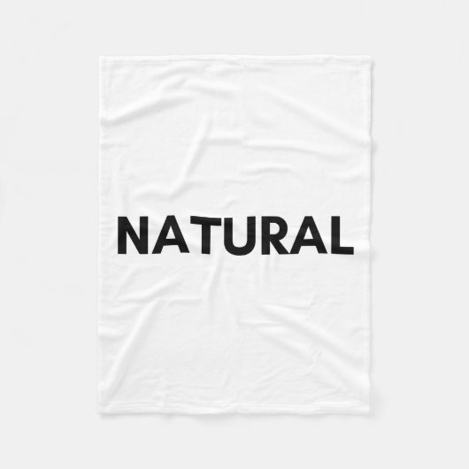 natuurlijk fleece deken (Voorkant)