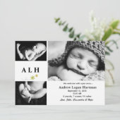 Natuurlijk - Foto Geboorteaankondiging Aankondiging (Staand voorkant)