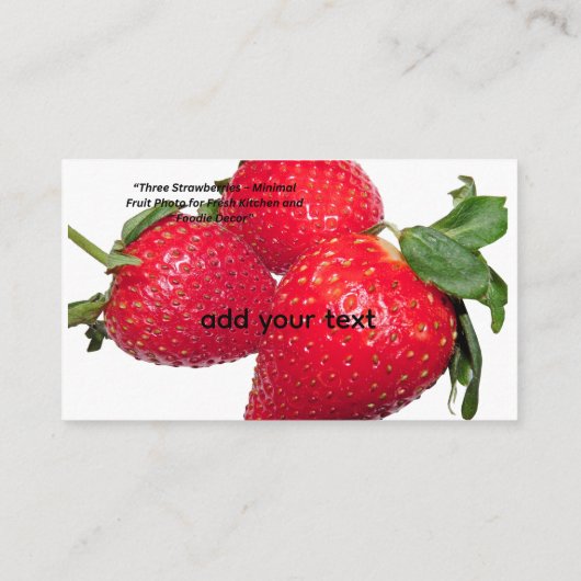 Natuurlijk fruitkussen voor huisdecoratie visitekaartje (Achterkant)